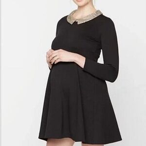 Rachel Zoe for Pea in the Pod Sequin Collar Maternity Dress- Sz. Sm